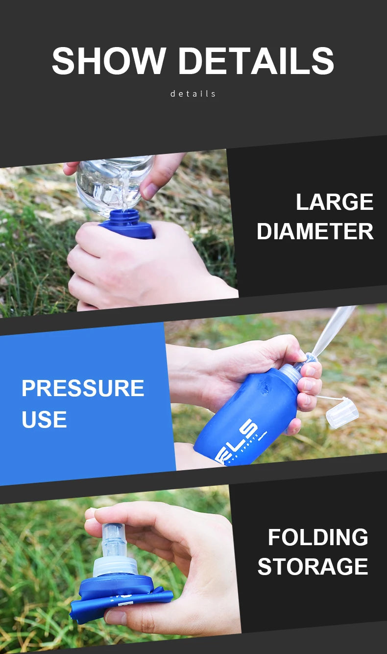 Portable Soft Flask | Collapsible Water Bottle for Outdoor Sports