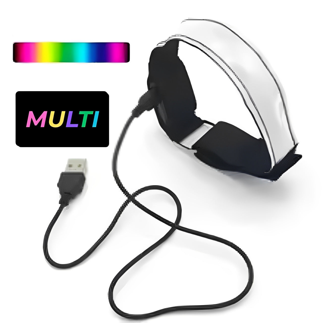 LED Safety Armband – USB Rechargeable Reflective Light for Night Running, Cycling & Outdoor Sports