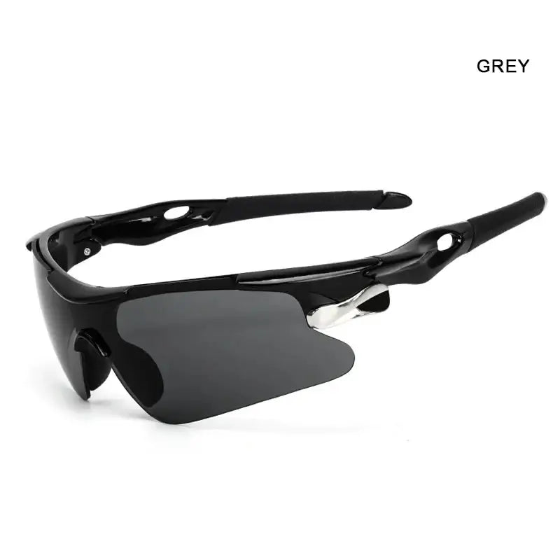 Black sunglasses with gray lenses on a white background, labeled 'Classic Style' and 'Gray'.