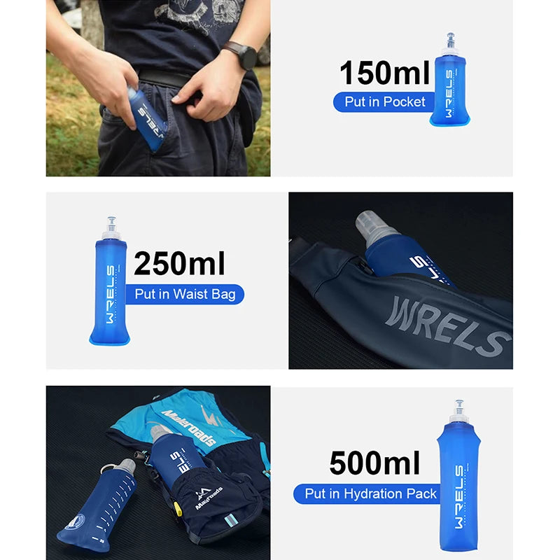 Portable Soft Flask | Collapsible Water Bottle for Outdoor Sports
